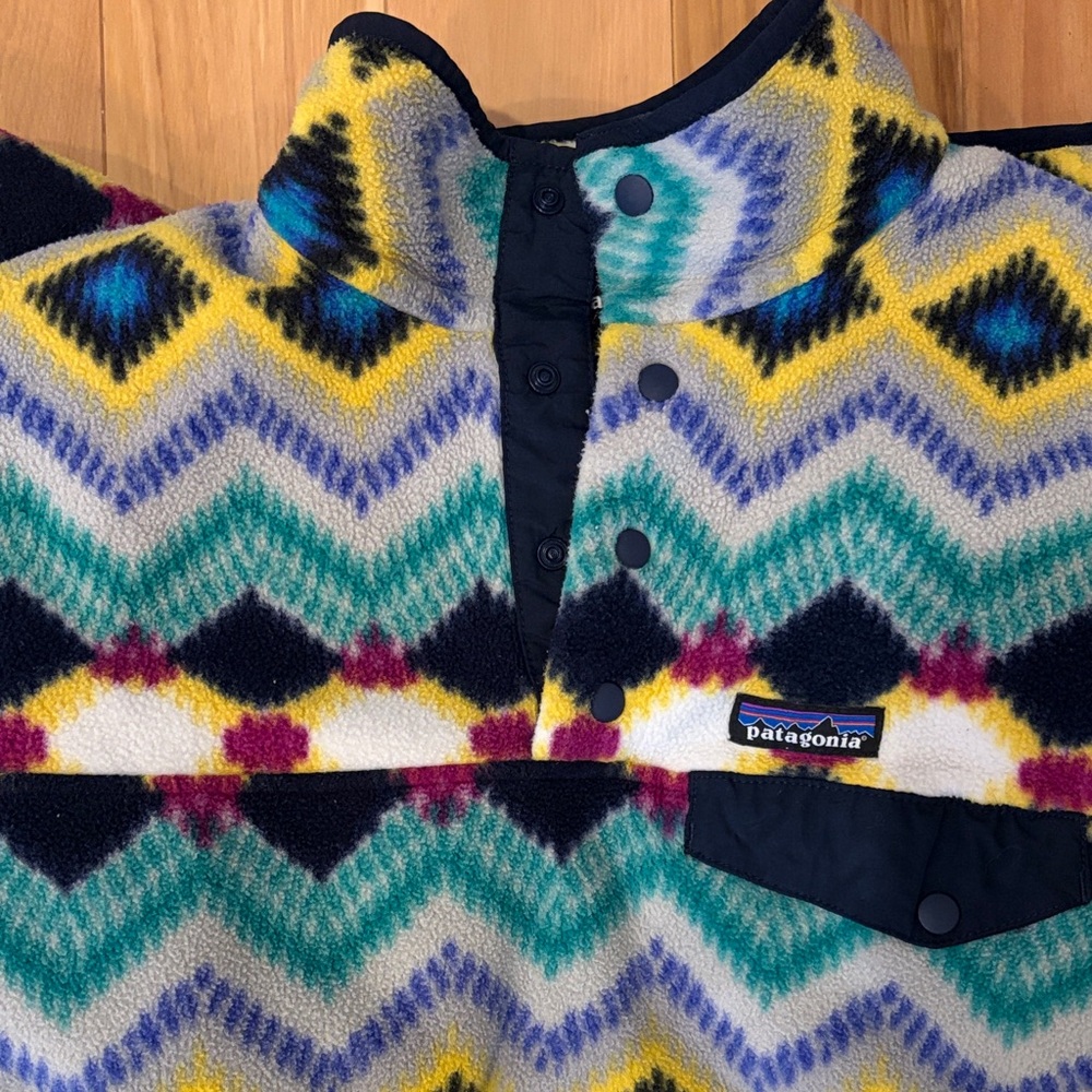 Patagonia Multicolor Geometric Fleece Jacket
